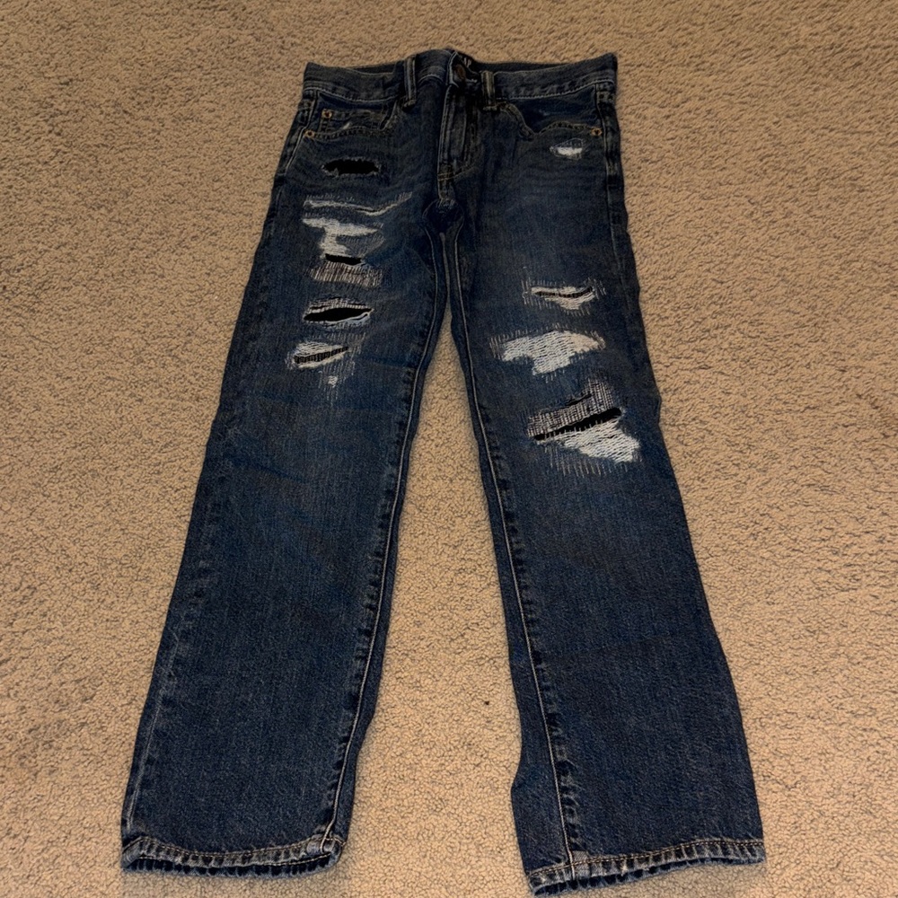 GAP Kids Ripped Blue Jeans